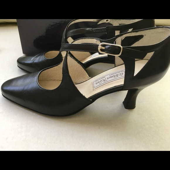 Dance shoes Classic style 3 inch heels Werner Kern leather upper Italian Made - Picture 2 of 6